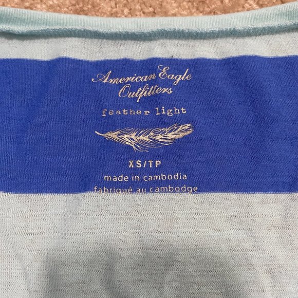 American Eagle XS Striped Crop Top - Picture 5 of 5